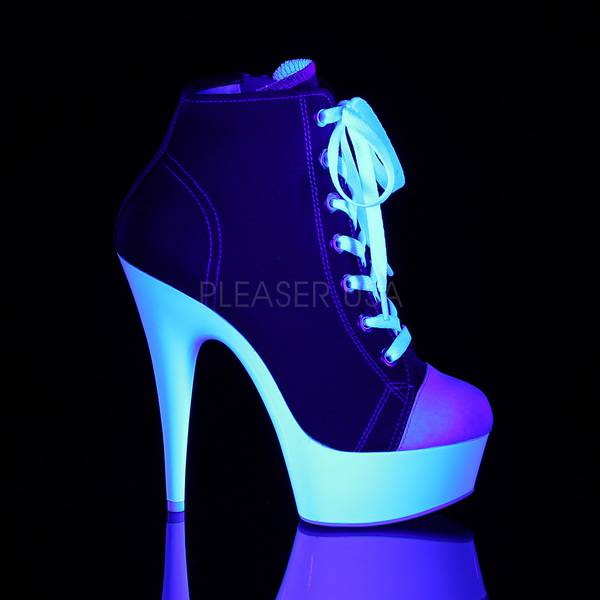 Canvas / Neon Sneaker DELIGHT-600SK-02 rot von Pleaser
