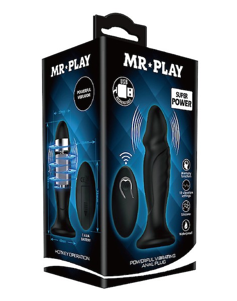 Anal Plug mit Fernbedienung in Penisform von Mr. Play