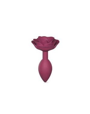 Analplug - Rot Größe M mit Rose von Love to Love