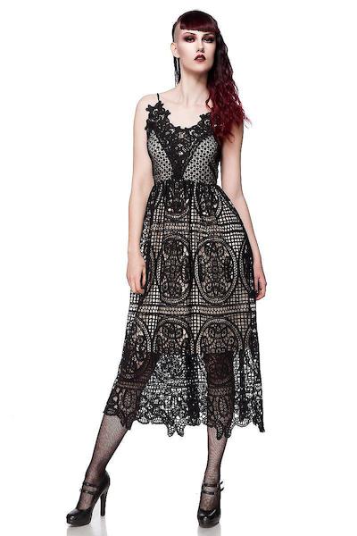 Gothic Kleid aus Spitze von Ocultica