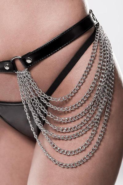 Ketten Harness aus Kunstleder von Grey Velvet