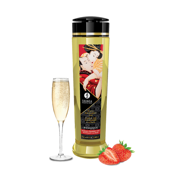Massage Öl Romance (Sparkling Strawberry Wine) 240ml von SHUNGA