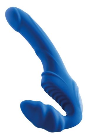 Strap-On-Vibrator Magnus blau von MINDS of LOVE