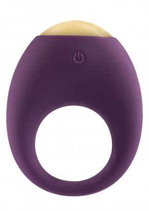 Vibrierender Cock-Ring mit Farblicht von